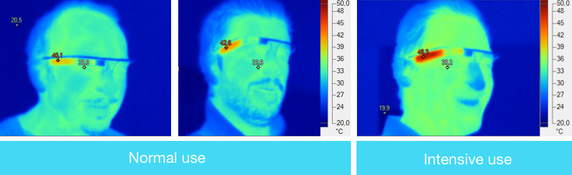 Google Glass temperature Test by LesNumeriques.com