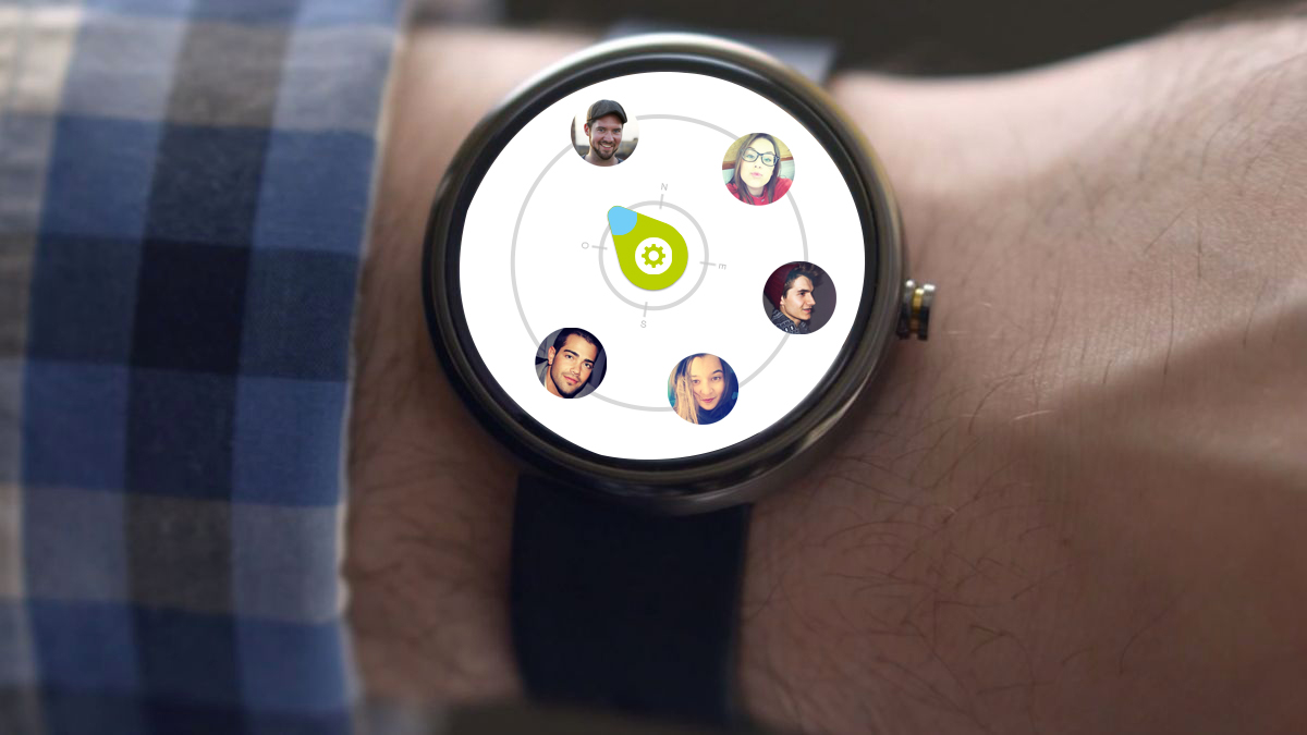 Social Compass Gatelmand Android Wear Interface